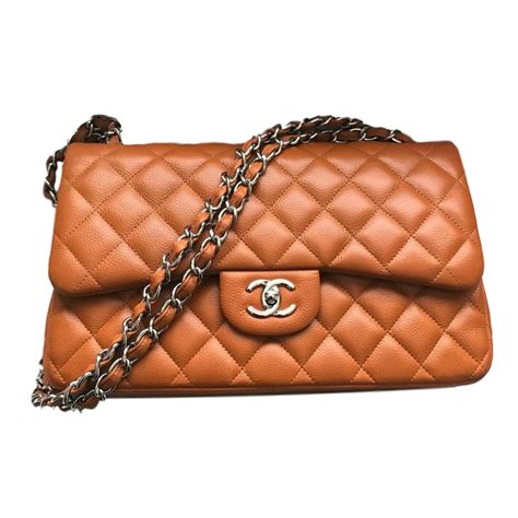 caramel chanel flap bag